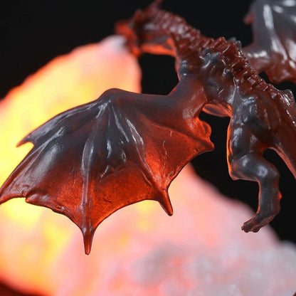 Fire Dragon 3D Lamp with LED Color Changing Light