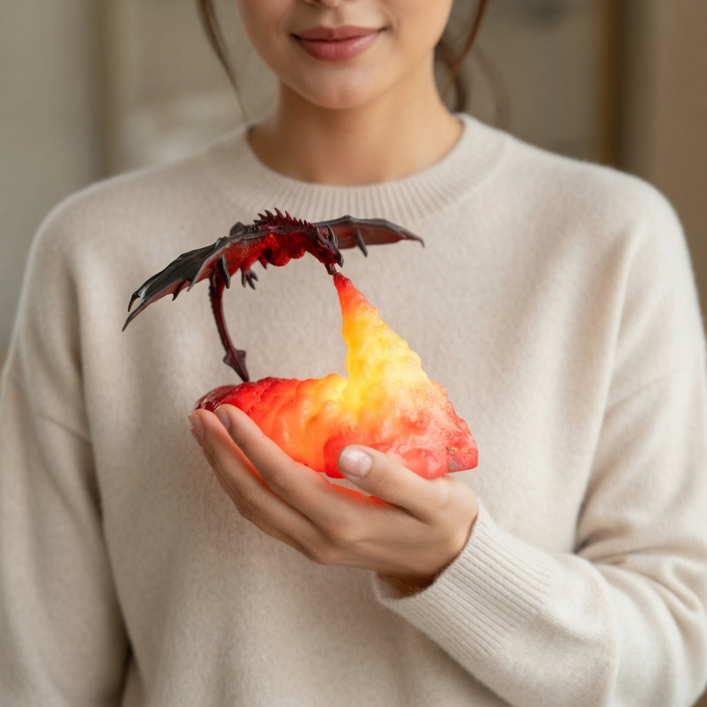 Fire Dragon 3D Lamp with LED Color Changing Light