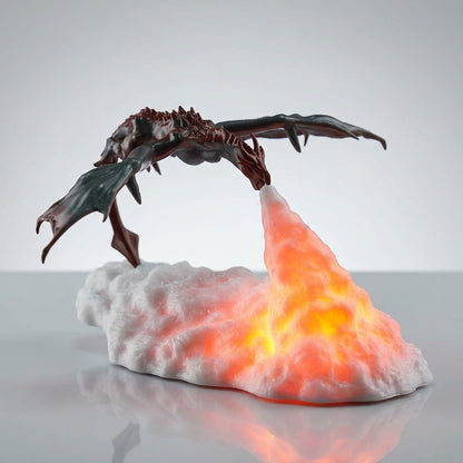 Fire Dragon 3D Lamp with LED Color Changing Light